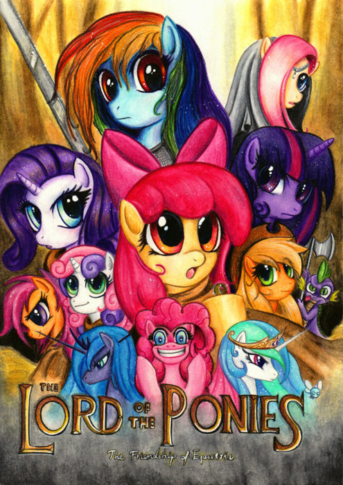 Imagenes Divertidas Ponys The-lord-of-the-ponies-my-little-pony-friendship-is-magic-25333148-495-700