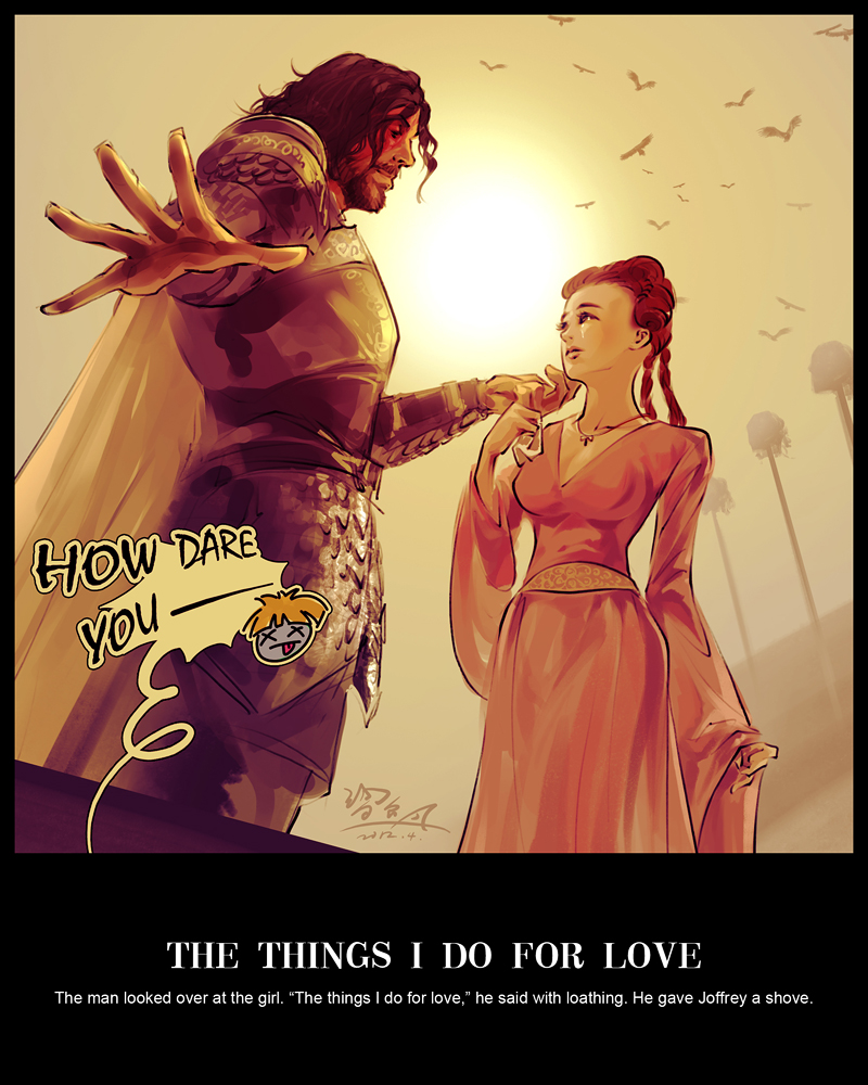 [C2] All the Love in Casterly Rock (Lannister bannière du loup)  The-things-I-do-for-love-sandor-and-sansa-30655500-800-1000