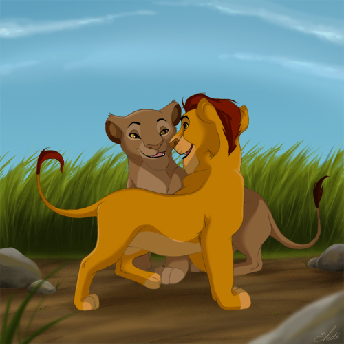 De una feliz vida a una vida de odio y venganza (Taka/Scar Fan-Fic) - Página 2 Mufasa-Sarabi-Meet-lion-king-couples-31033705-500-500