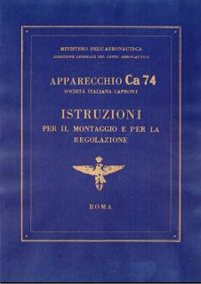 Aeroplani Caproni  Manuali uso e manutenzione Ca74Manuale-vi