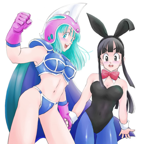 Sexy Dragon Ball Fan-Art Bulma-Chichi-Reversed-Roles-dragon-ball-females-32240957-500-500