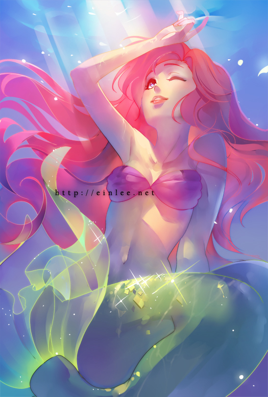 [Fan Arts] La petite sirène, sur la toile - Page 38 Ariel-disney-32309804-525-777