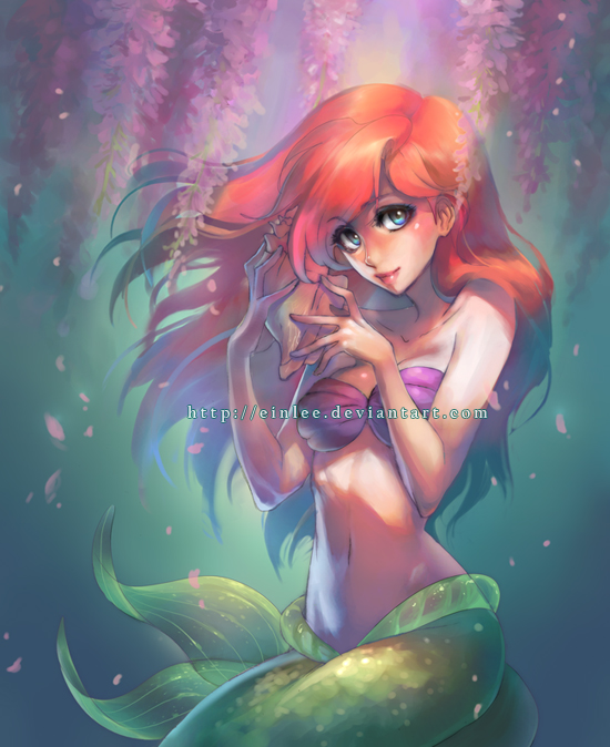 [Fan Arts] La petite sirène, sur la toile - Page 38 Ariel-disney-32309815-550-674