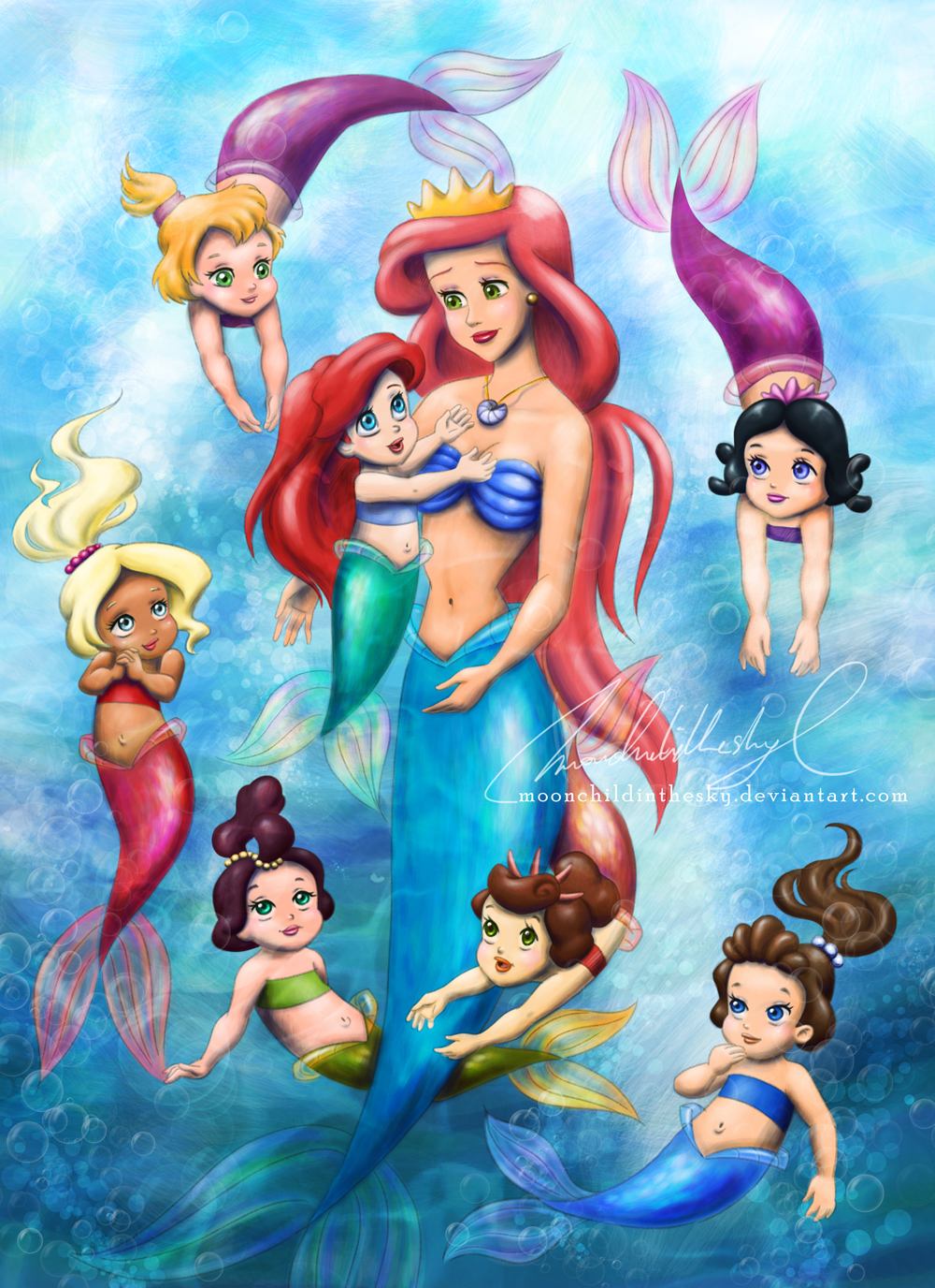 [Fan Arts] La petite sirène, sur la toile - Page 38 The-Little-Mermaid-ariel-32405969-1000-1376