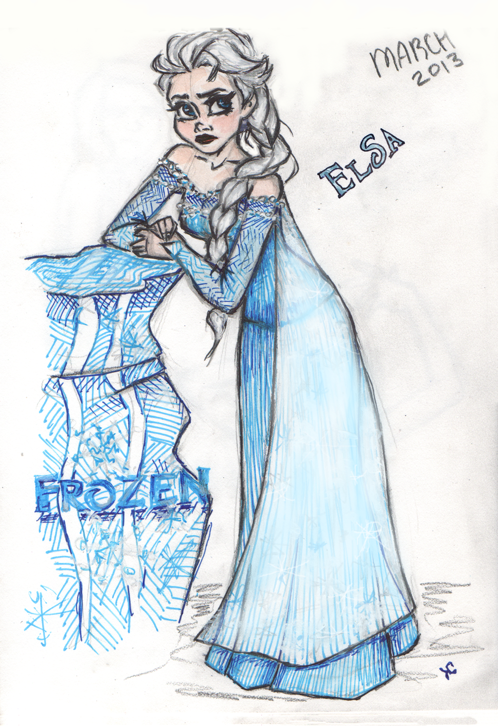 [Fan arts] La Reine des Neiges - Page 8 Elsa-frozen-34653507-1024-1494