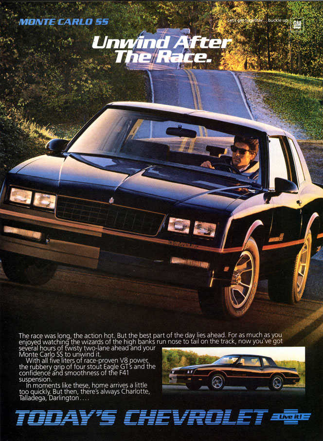 chevrolet monte carlo '86 86mo-vi