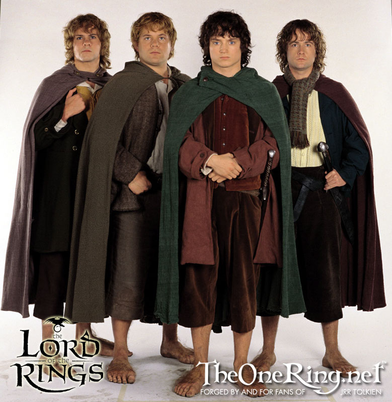 Frodon Saquet, Samsagace Gamegie, Perregrin Touque et Merriadoc Brandebouc: quatre hobbits hors du commun 1375