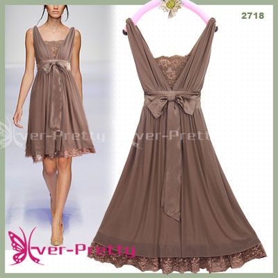       }~ Sexy_Brown_Polyester_Party_Dress_Hf_02718