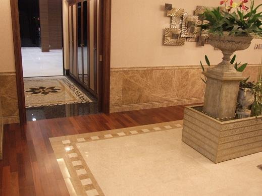  (¯`·.¸♥ الاستفادة القصوى من المساحة ? هام للبيوت الصغيرة !!! ♥¸.·´¯) Installed_Easystone_Mix_with_wood_flooring_Marble_Tile_for_Flooring