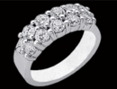 مجموعه من الدبل مرصعه بالألماس 2_Carat_Diamond_Wedding_Band_Ring_Platinum_Jewelry