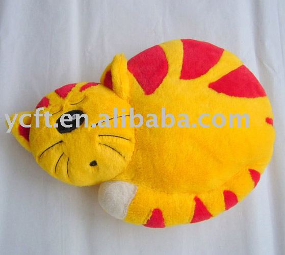 Bed Room pack Plush_toy_pillow_sleeping_cat_shape_07037