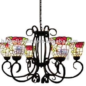 Estilos de Decoración VI : Eduardiano, Georgiano y Hollywood Regency - Página 2 Tiffany-Roman-6-Light-Chandelier-TF-066-