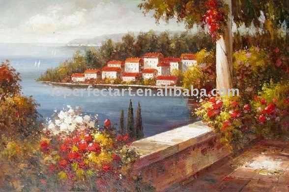 اهلأ بكم مع الفن والجمال Wineyard_painting_garden_oil_paintings_Gar033