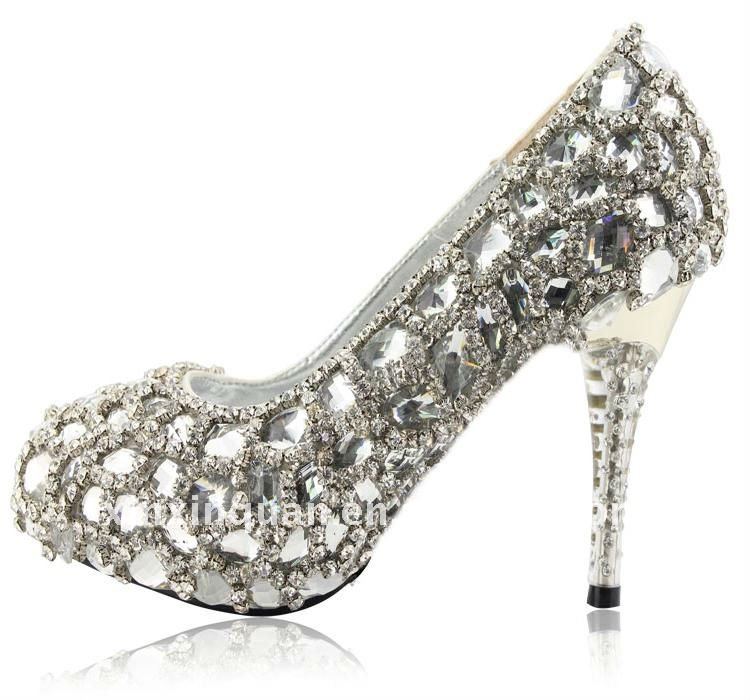 Auryn Y tu JWS032_Hand_made_high_quality_sewed_by_hand_not_glued_white_high_heel_rhinestone_shoes_for_bridal