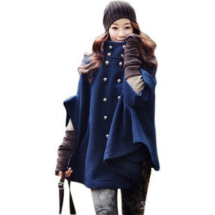 المعطف عنوان اناقة الشتاء**** Freeshipping-Women-s-new-style-bat-style-wool-coat-jacket