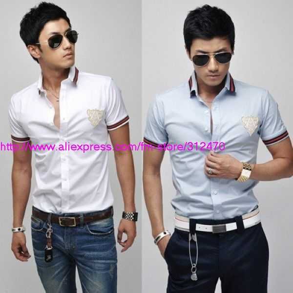 Una cita de sueños 2010-new-Summer-Korea-Fashion-long-sleeved-shirt-men-s-tshirts-men-fashion-shirt-Free-Shipping