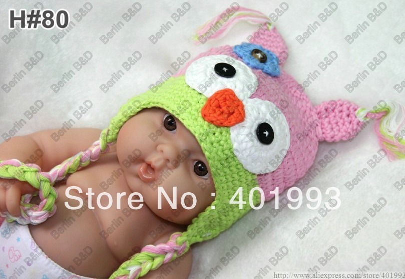 Het pleintje - Pagina 7 30pcs-OWL-crochet-baby-hat-children-cotton-hat-Stripes-Beanie-with-ear-ANIMAL-HAT-crochet-cap