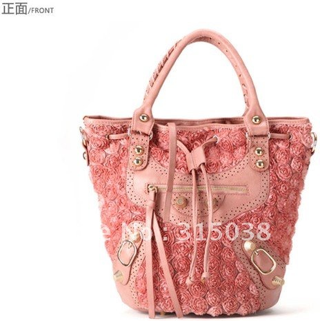 خلى يومك وردى Free_shipping_in_summer_2011_the_new_lace_fringed_flower_buckets_rivets_Shoulder_Messenger_Handbagundefined