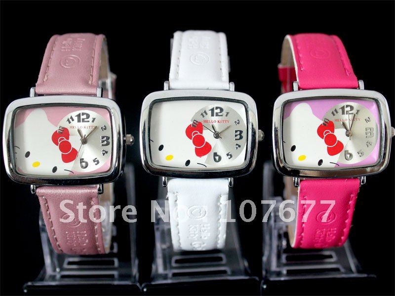 des montres pour les filles Hello-kitty-wrist-watch-suit-for-15-22-girl-50-pcs-lot-with-shipping-free