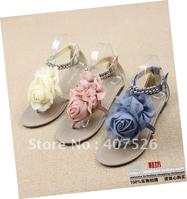 أحذيه >>>>>>>>> لشياكتك Summer_Best_Selling_Flat_Pump_Flat_Shoes_fashion_sandals_flower_sandals_free_shipping_N6012undefined