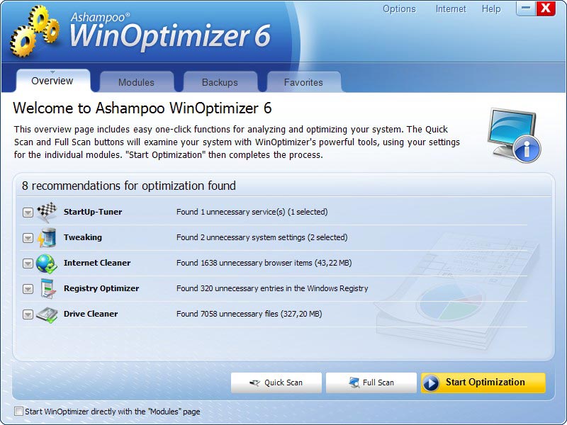 برنامج صيانة الكمبيوتر شهير جداً WinOptimizer_6_overview_en