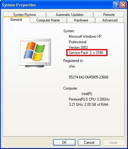 XP Service Pack 3 İndir Teknolojihaber_sp3