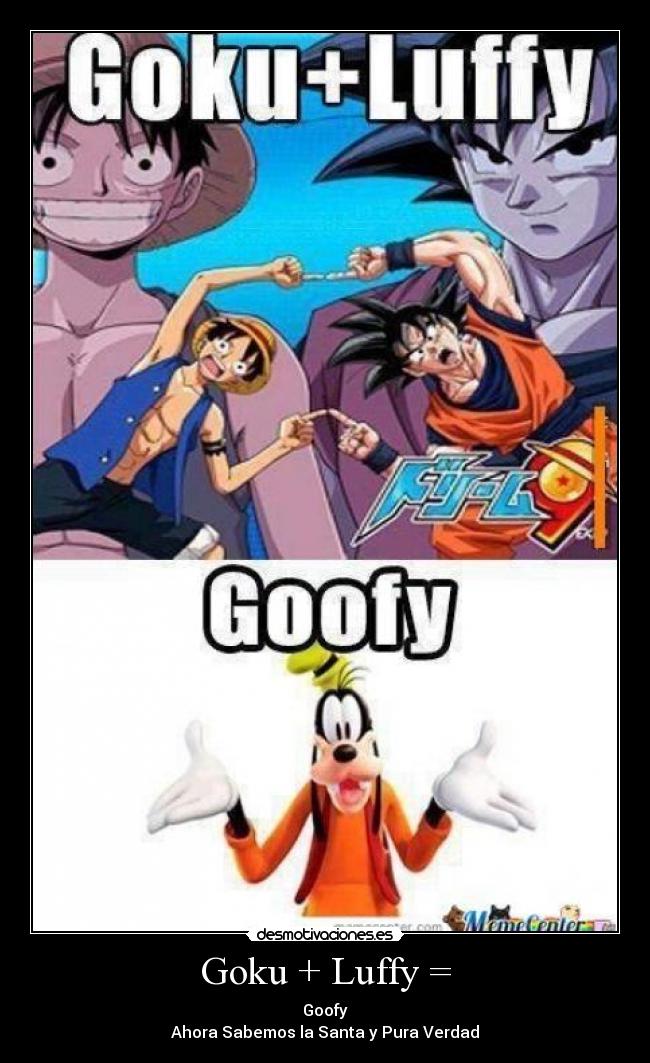 Memes, imágenes graciosas y videos divertidos Gokuluffygoofy_o_1151791