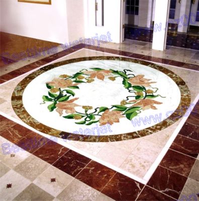 أرضيات رخام راقية ومميزة Marble flooring Marble_medallion_marble_floor