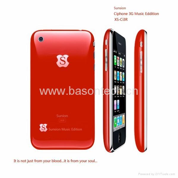 عيد  $ سمسمة $ ميلاد Music_Version_Red_Ciphone_3G_Mobile_Phone_3_5_Inch_Multi_Touch_Function