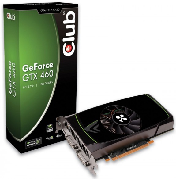 Club3D, GeForce GTX 460 tabanlı yeni ekran kartlarını tanıttı Club3dgeforcegtx4601024mb01_dh_fx57