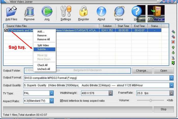 Allok Video Joiner ile Altyazı Gömme ve Herşey !.. 55D8D8F5B94243F3AFCF15A283D14AE3