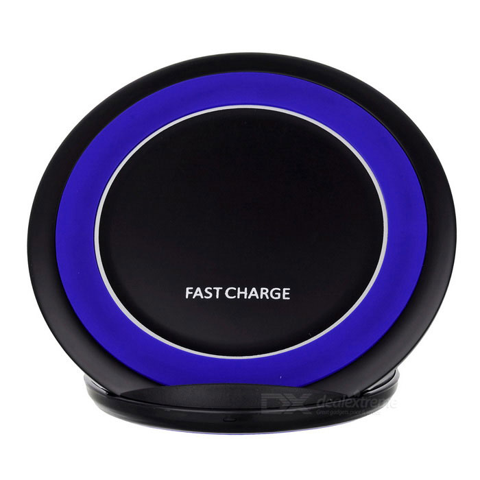 Qi Standardní Bezdrátová nabíječka Fast Charge - černá + modrá Sku_436805_1