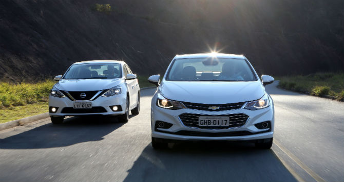 Cruze e Sentra mudam e fazem duelo Comparativo-cruze-sentra-1