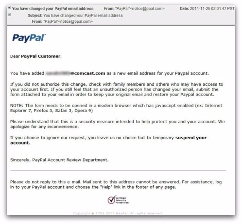 Alertan de ataques de 'phishing' con la imagen de PayPal Fotonoticia_20111125164918_800