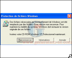 Vrifier l'tat des fichiers systmes protgs par Windows 00003599