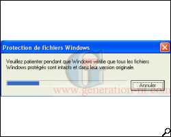 Vrifier l'tat des fichiers systmes protgs par Windows 00003601