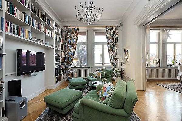  صالونات جديدة و مميزة.. 2012 Traditional-Swedish-Apartment-6