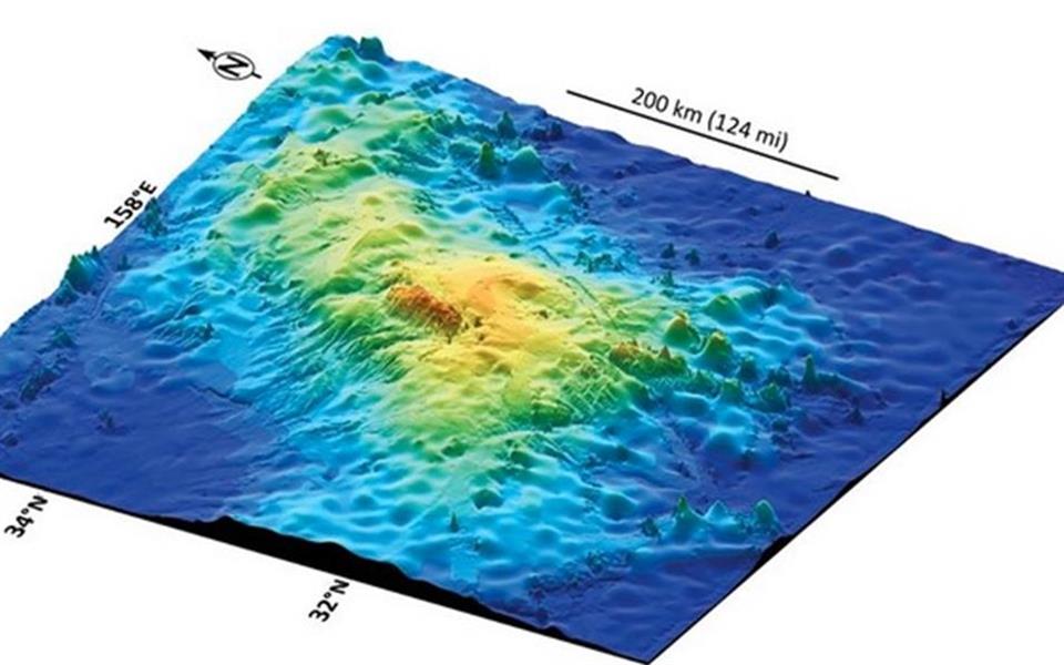 Maior vulcão da Terra é descoberto submerso próximo ao Japão 37944007872154_mega