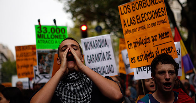 Una marcha pedirá este sábado la abolición de la monarquía en España 1380396586845