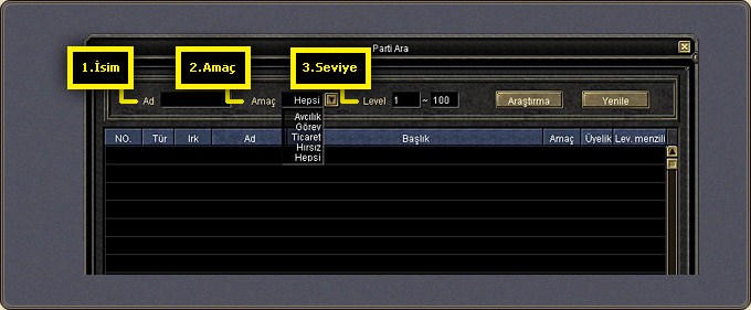 Yeni Başlayanlar İçin Silkroad Online İlgili Tüm Bilgiler. Party_matching1_4
