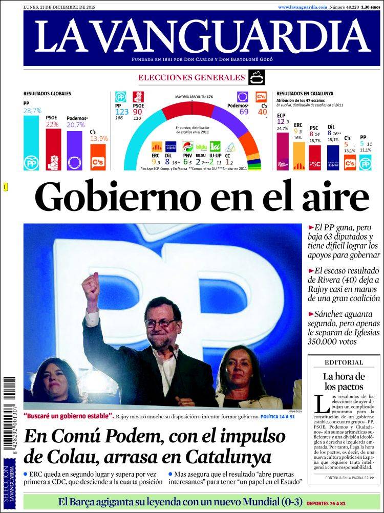 Elecciones en España Lavanguardia.750