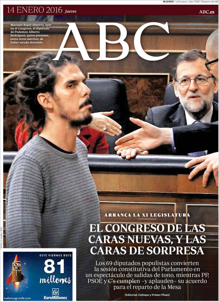 Podemos ganaría hoy las elecciones Abc.750