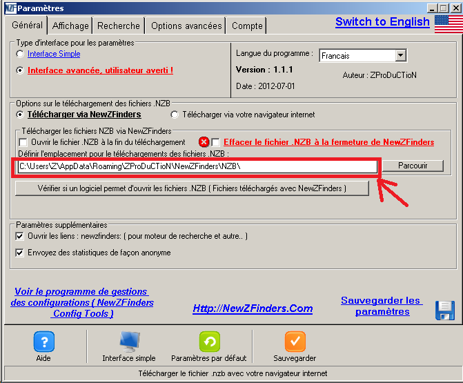 Tutoriel pour importer automatiquement les fichiers .NZB avec NiouzeFire+ Autoimport