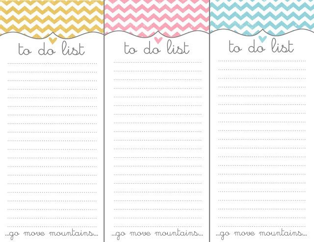 De belles to do list à imprimer