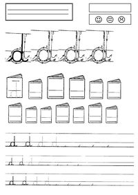      الحروف المنقطة  graphisme lettres D