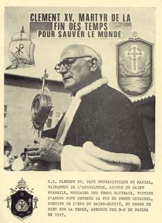Cónclave papal en Uruguay: 2021 ANTI-PAPA-Clemente-XV--Michel-Collin--1905-1974-