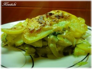  Gratin de poireaux et pommes de terre avec ail des ours Gratin-ail-des-ours2