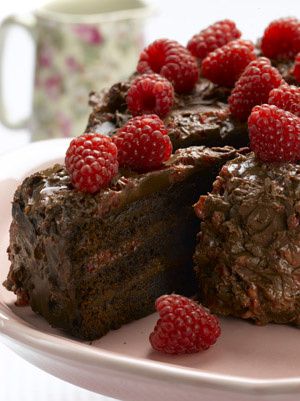 Le jeu des thèmes Gateau-chocolat-ganache-framboise