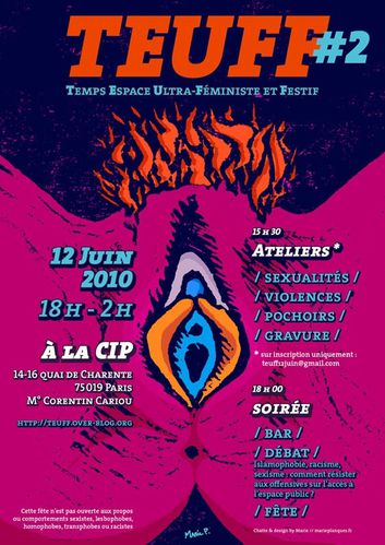 TEUFF (Temps-Espace Ultra-Féministe et Festif) le 12 juin à Paris TEUFF2web