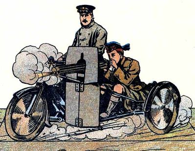 La moto dans la Première guerre 1914-1918 1914-side-ecossais141